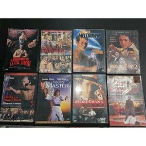 Lot of 8 Martial Arts Action DVDs Jackie Chan Jet Li Donnie Yen Shaw Brothers